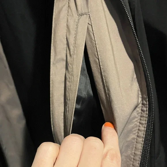 East 5th Black Coat with Tan Lining - Picture 5 of 7